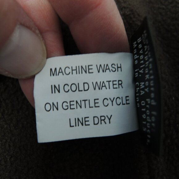 Dog Thick Fleece Coat w/ Pockets Rust Red, Brown & Ivory Check Pattern Size S/M - Picture 8 of 14